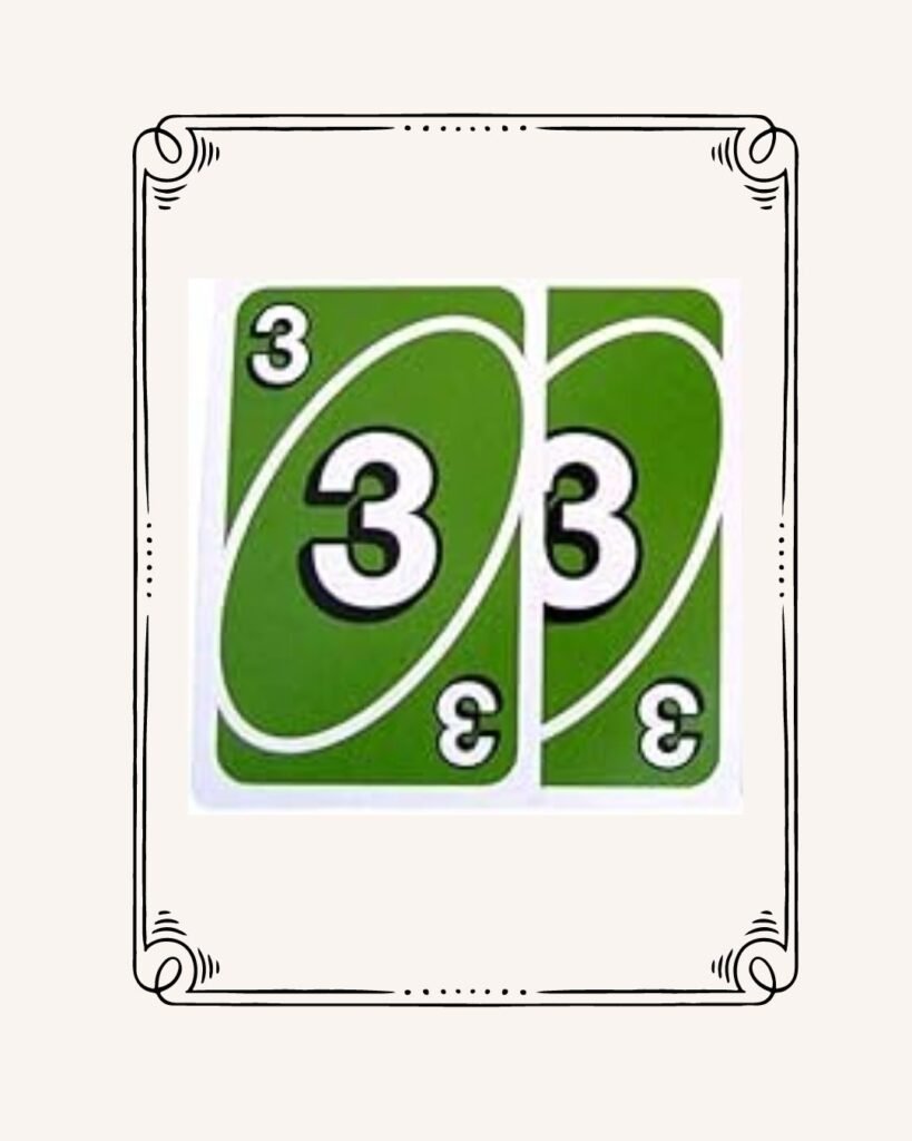 Like the Blue cards, the Green cards are regular number cards used to play the game. Players must match the color or number of the card on the discard pile, and if they cannot do so, they must press the button on the Card Launcher.