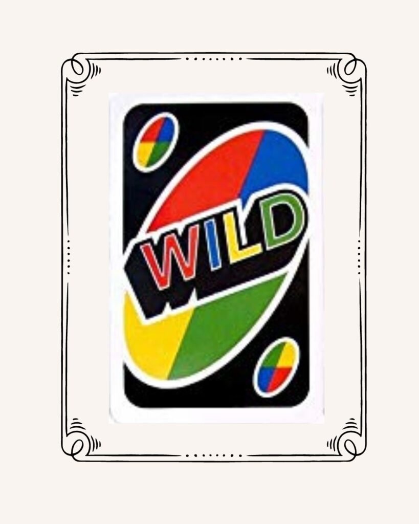 The Wild card in UNO Attack allows the player to choose any color they are interested in when playing. The wild cards can be played on any card, and the person playing the card selects his favorite color to continue playing. 